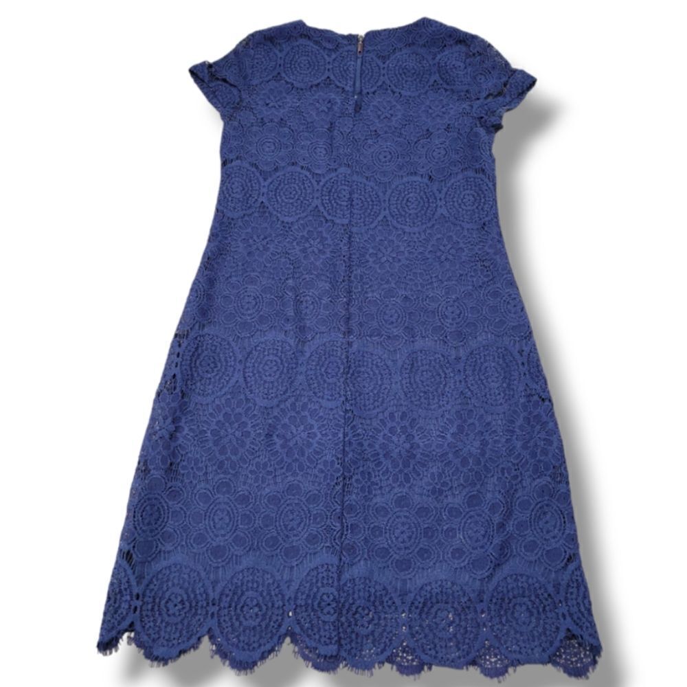 Laundry by Shelli Segal Los Angeles Dress Size 4 A-Line Floral Lace Dress Lined - Picture 3 of 7